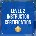 Pickleball Coaching International Level 2 Instructor Certification badge with gold seal