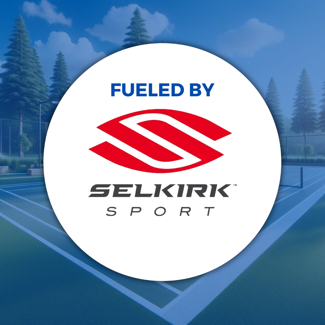 Selkirk Sport logo with 'Fueled by' headline